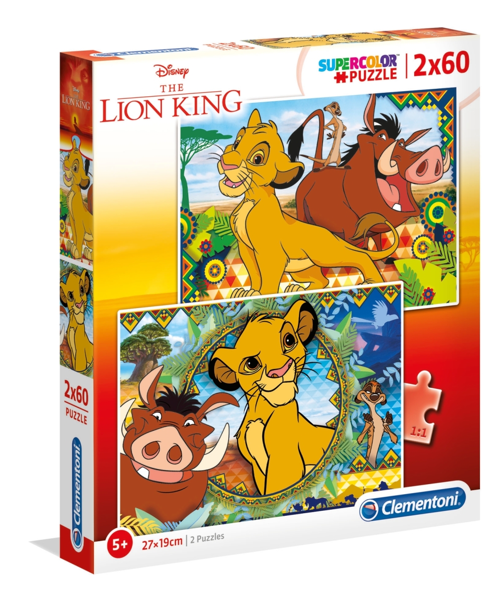 König der Löwen Puzzle 2x60 Teile